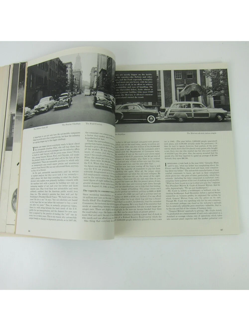 Vintage FORTUNE Magazine September 1949 Autos Buick Cadillac Ford Dodge & More